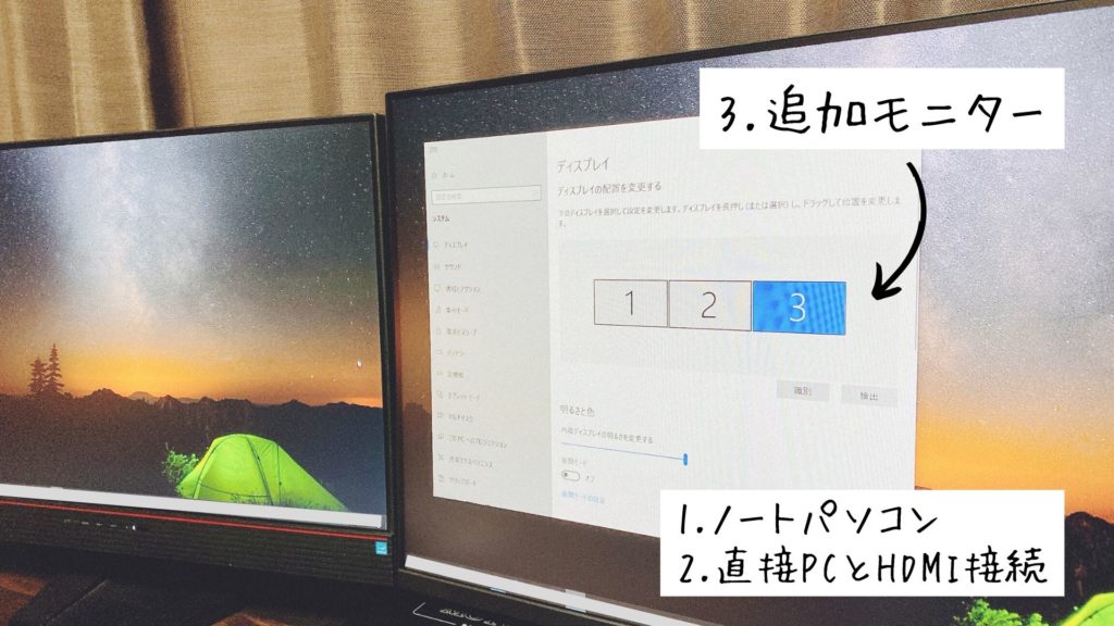 Plugable モニターの写真