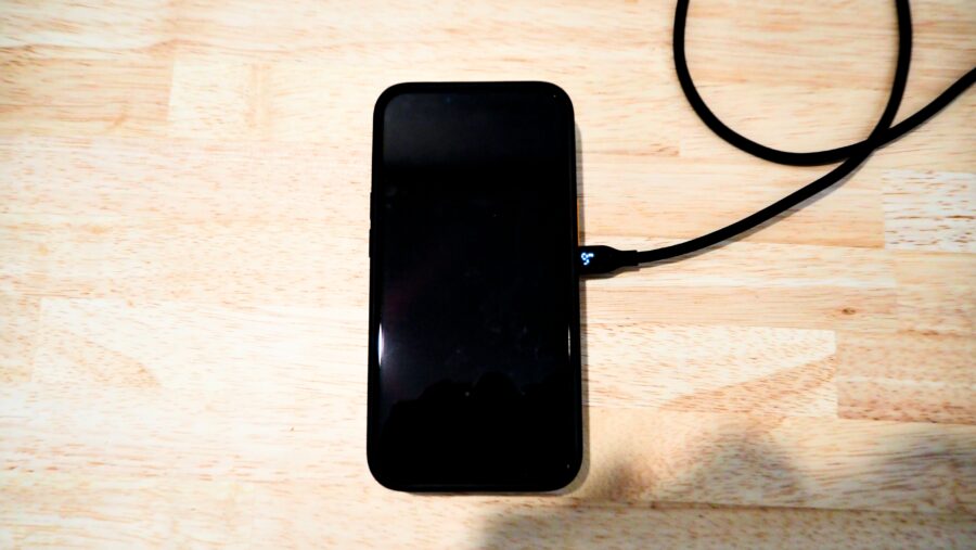 CIO NovaWave3Way+の充電中