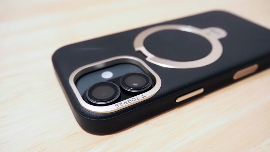 TORRAS Ostand Q3 レザートーンのカメラ周りデザイン｜レザー調iPhoneケース