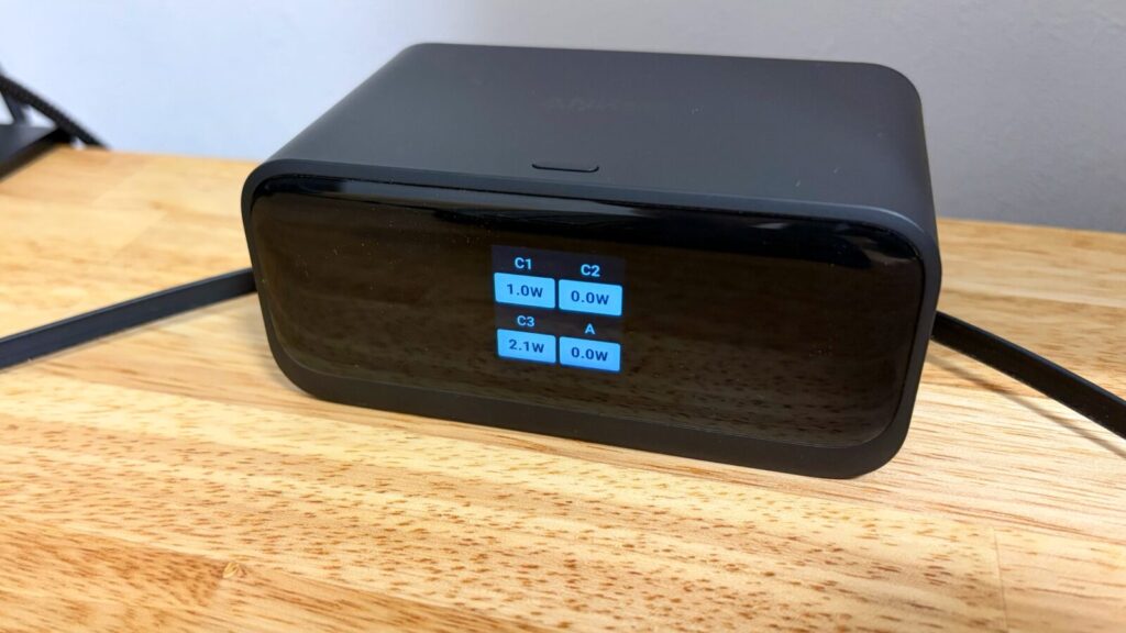 Anker Nano Charging Stationの電力配分表示画面